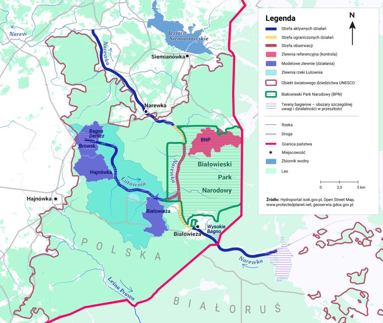 bialowieza zlewnie