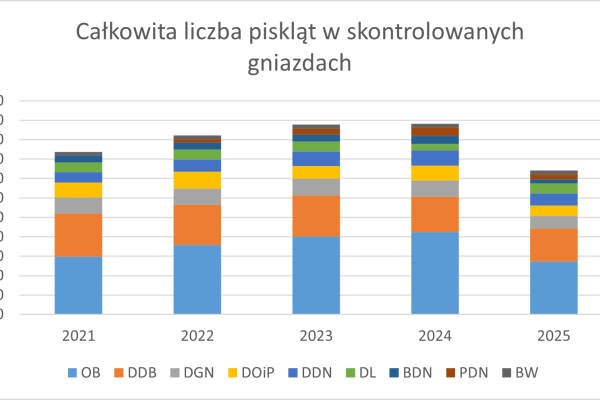 Podsumowanie pięcioletniego 2021-2025 monitoringu bocianów białych